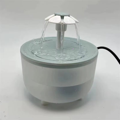 Automatic USB Cat Water Fountain with Silent Filtered Recirculation - 1200ml Capacity