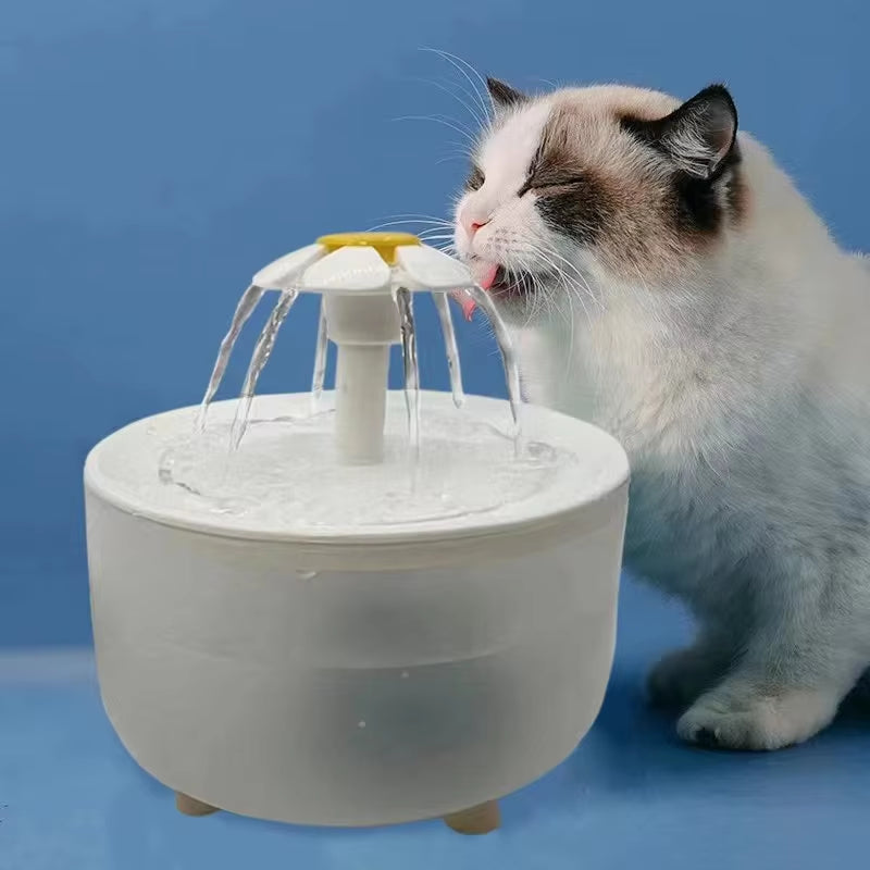 Automatic USB Cat Water Fountain with Silent Filtered Recirculation - 1200ml Capacity